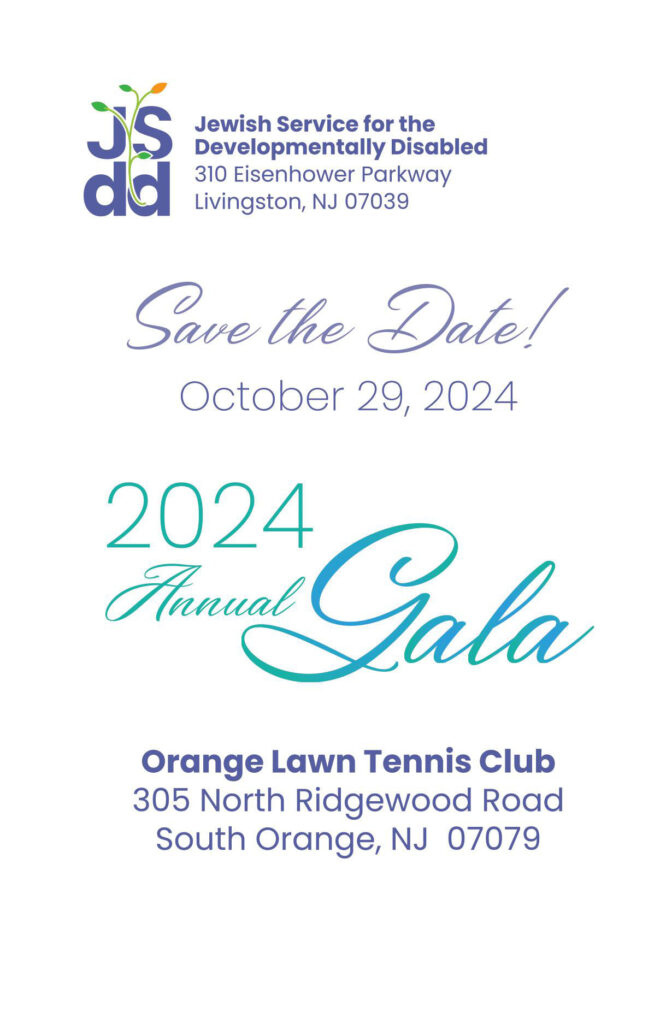 JSDD 2024 Annual Gala Save the Date card