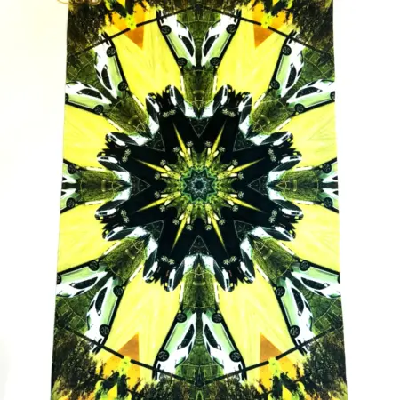 Gym/Golf Towel with a Kaleidoscope Car design