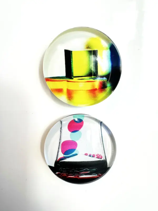 Glass Dome Magnet set of Adventures in Photography designed by Julia L & Yael K